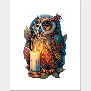 Night Owl Painting Posters and Art